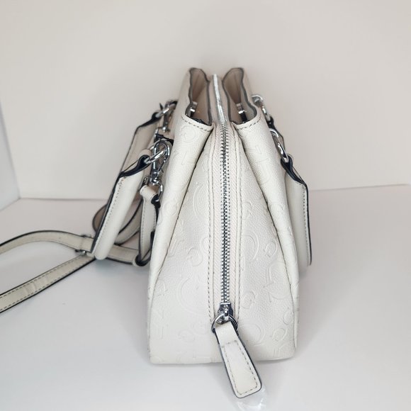 Guess Canaria Beige Mid Size Satchel Crossbody - NWT - Picture 3 of 10